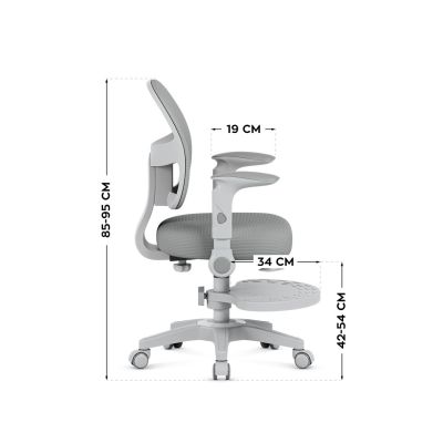 11. Junior 5.0 Gray Swivel Chair