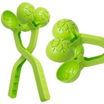 SNOWBALL SNOWBALL MAKER FOR MAKING SNOWBALLS, DOUBLE, GREEN 1064567