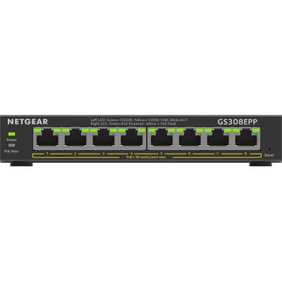 2. Netgear GS308EPP-100PES 8-Port PoE Switch 123 W (PoE+: 8 ports) Unmanaged Gigabit