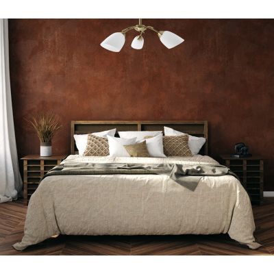 3. Classic chandelier Activejet NIKITA triple ceiling hanging lamp Patina 3xE27 for the living room