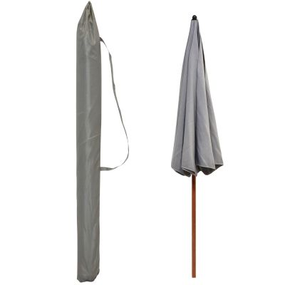 6. GARDEN UMBRELLA 220CM GRAY
