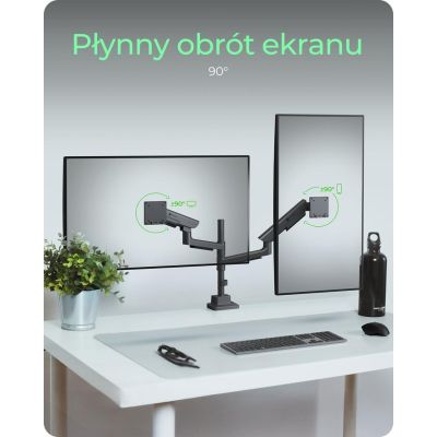 5. ICY BOX IB-MS702-T monitor holder/stand 144.8 cm (57") Desk Black