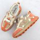 5. Women's beige and orange leather sneakers Goe RR2N4064