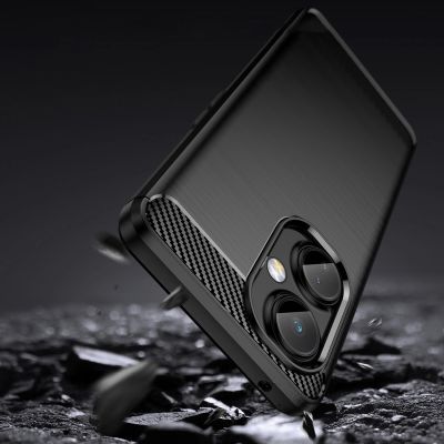 3. Carbon Case case for OnePlus Nord CE 3 flexible silicone carbon cover black