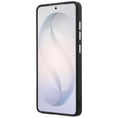 5. Guess Embossed Ring Triangle Logo MagSafe Case for Samsung Galaxy S26 Ultra - Black