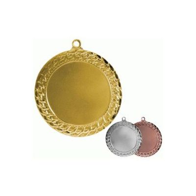Gold medal with space for a 50 mm emblem - steel medal