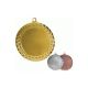 Gold medal with space for a 50 mm emblem - steel medal