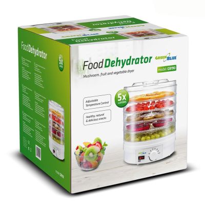 25. GreenBlue GB190 mushroom, vegetable and fruit dehydrator (250W; white)