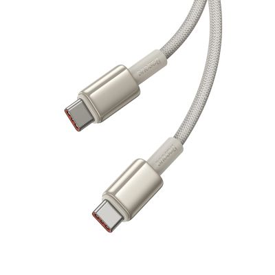 2. Baseus Tungsten Gold USB-C / USB-C cable 100W 1m - gold