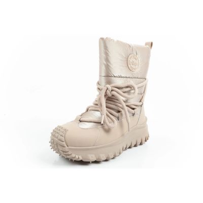 3. Lee Cooper women's winter trekking sports shoes, insulated, beige, natural leather