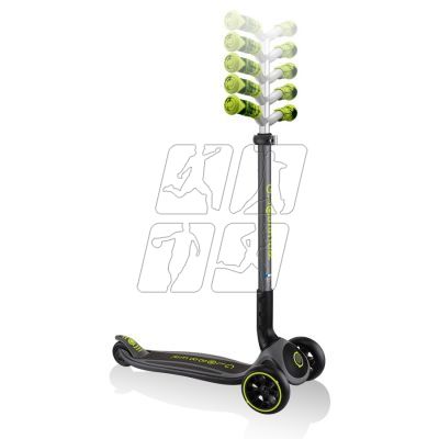 15. Globber Master Prime 3-Wheel Scooter / Black - Lime Green 664-106