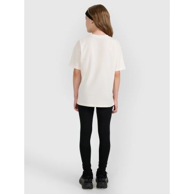 2. Girls’ Knit Leggings 4F 4FJRAW25TTIGF291-20S