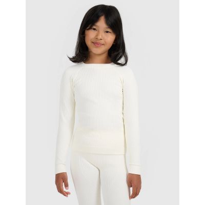 5. Girls' seamless thermal underwear set 4F 4FJRAW25USEAF264-11S