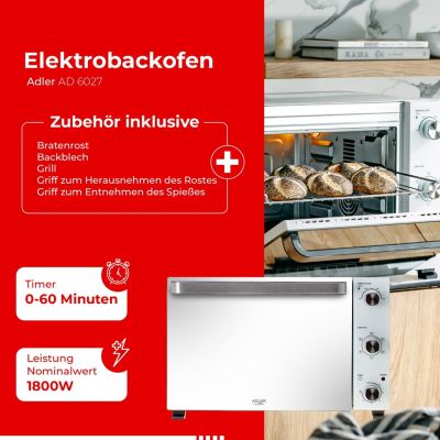 42. 48L Adler Electric Oven Adler