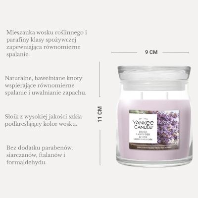 2. Medium Candle DRIED LAVENDER & OAK YANKEE