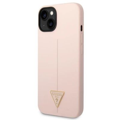 2. Guess GUHCP14SSLTGP iPhone 14 6.1" pink/pink hardcase Silicone Triangle