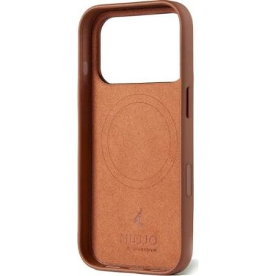 3. Mujjo Tan Leather Case for iPhone 17 Pro