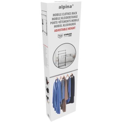 14. WARDROBE DRESSING ROOM HANGER 75x42x93-158CM ALPINA