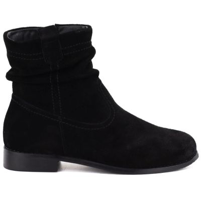 2. Women’s black unlined leather ankle boots Potocki JE19480