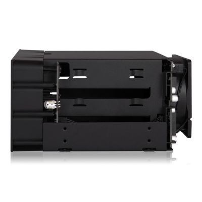 3. IcyDock 3x3.5" SATA in 2x5.25" bay backplace stage fan 80mm