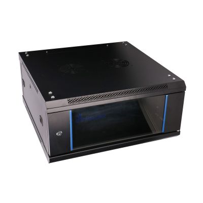 17. Extralink 4U 600x600 Black Wall-Mounted Rack Cabinet