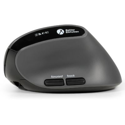 4. BakkerElkhuizen MidWay Mouse Office Right Side RF Wireless + Bluetooth + USB Type-C Optical 2400 DPI