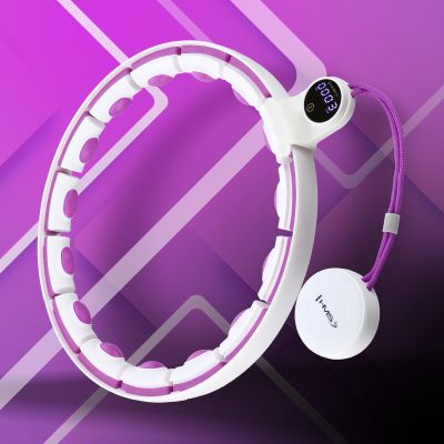 18. HHM17 HULA HOP WHITE/VIOLET WITH MAGNETS AND WEIGHT + HMS COUNTER