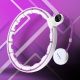 18. HHM17 HULA HOP WHITE/VIOLET WITH MAGNETS AND WEIGHT + HMS COUNTER