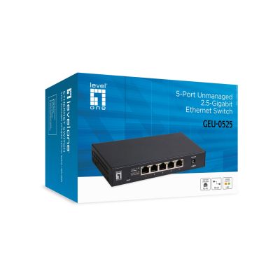 6. LevelOne GB 5-Port 2.5 Gbps Switch