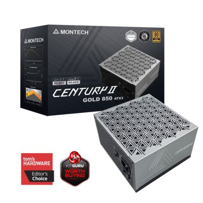 7. Montech CENTURY II Power Supply Module 850 W 20+4 pin ATX ATX Silver, Black