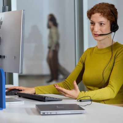 63. HP Poly Mission 415 Monaural USB Wired Headset Classic