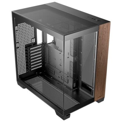 3. Antec C8 Wood Full Tower Computer Case Black, Wood