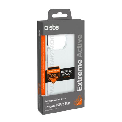 4. SBS D3O iPhone 15 Pro Max Case - Transparent