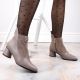 9. D&amp;A S.Barski Premium Collection high-heeled ankle boots W OLI232B, beige