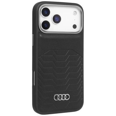 2. Audi GT Synthetic Leather MagSafe Case for iPhone 17 Pro Max - Black