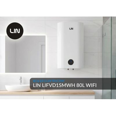 2. Electric boiler LIN LIFVD1SMWH 80L SMART white WiFi