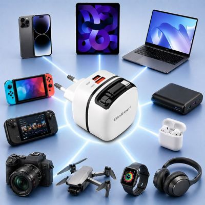 5. QOLTEC GAN 65W AC CHARGER | USB-C PD PPS | 5-20V | 3-3.25A