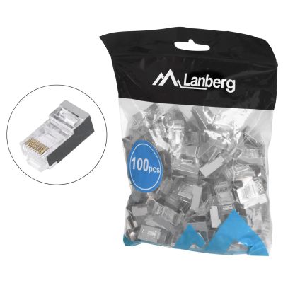 4. LANBERG NETWORK PLUG RJ45 (8P8C) CAT.5E FTP 100 PCS PLS-5000EZ