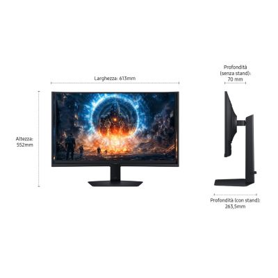 5. Samsung G60F Computer Monitor 68.6 cm (27") 2560 x 1440 px Quad HD LCD Black