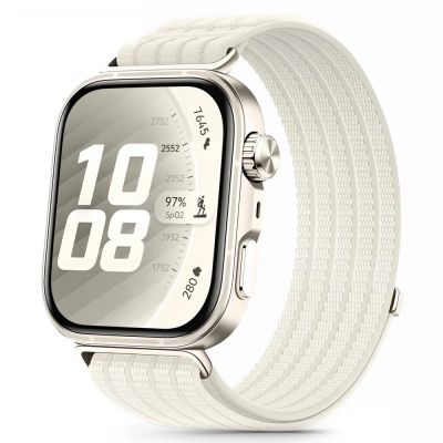 Tech-Protect Nylon Strap for Huawei Watch Fit 3 / 4 / 4 Pro / 5 / 5 Pro - White