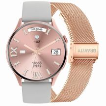 Smartwatch Gravity Rose Gold Strap + Bracelet GT11-8