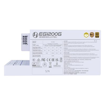 9. Lian Li EDGE GOLD 1200 80 PLUS Gold Netzteil, PCIe 5.1, ATX 3.1 - 1.200 Watt, weiß, incl. USB-Hub