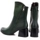 10. Women's green block heel ankle boots M.Daszyński SA269-1