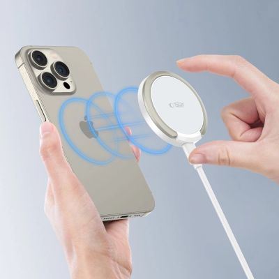 5. Tech-Protect QI15W-A33 Inductive Charger with MagSafe and Stand with USB-A / USB-C Cable - White