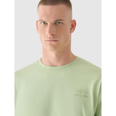 3. Men's oversize longsleeve with print 4F 4FRAW24TLONM502-44S