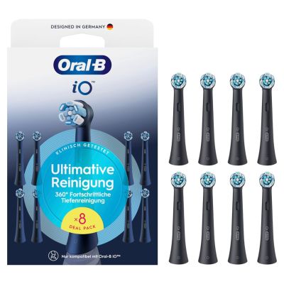 Braun Oral-B Aufsteckbürsten iO Ultimat. Reinigung sw 8er Billb.Ersatzbü