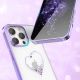 6. Silicone case with Swarovski crystals Kingxbar Wish Series for iPhone 14 Plus - purple