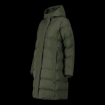 2. CMP women's hooded coat, insulated, waterproof, green (34K0096/F905)
