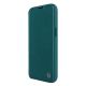 6. Nillkin Qin Leather Pro Case iPhone 14 Plus Camera Cover Holster Cover Flip Case Green