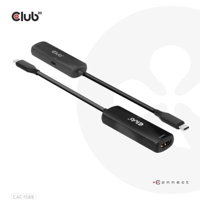 3. CLUB3D CAC-1588 Cable Adapter 0.17m USB Type-C HDMI Black